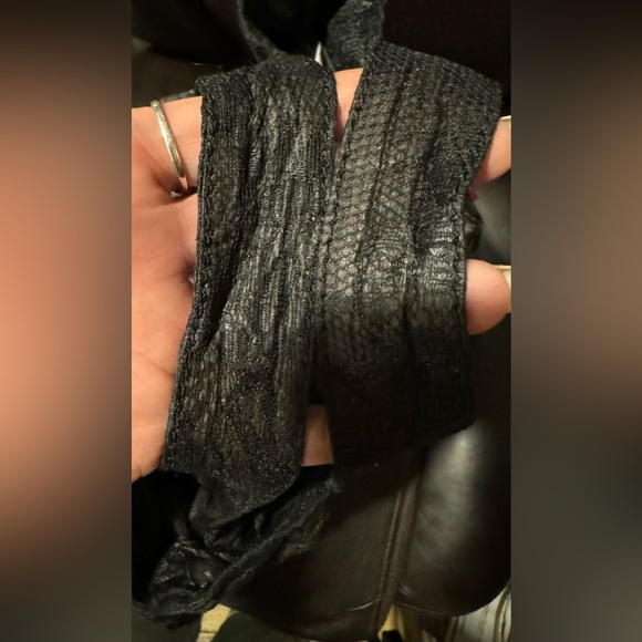 Valentino Garavani Black/Beige Lace Nuage Bow Medium Hobo Tote NWT RARE FIND - Picture 12 of 16